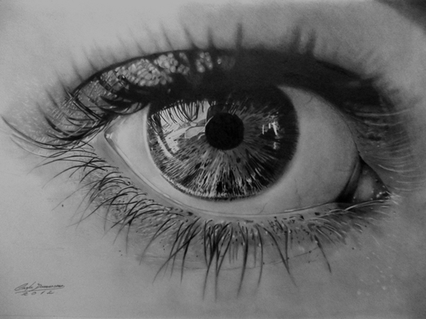 Curso de Desenho Realista de Carlos Damasceno - olho realista